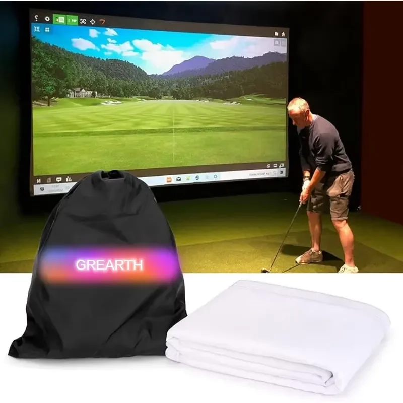 for Golf Simulator Impact Screen Ultra Clear 10ft for Indoor Home Garage Training