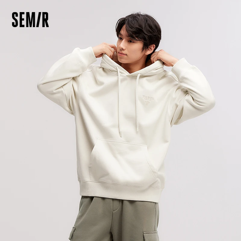 Semir Hoodie Men 2025 Winter New Hooded Print Couple Matching Casual Wear