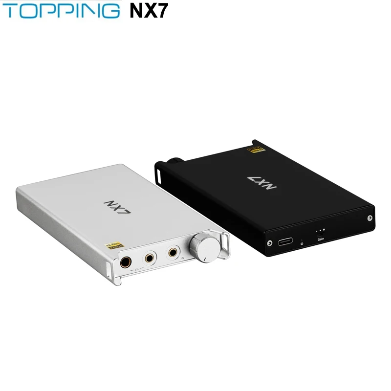 TOPPING NX7 Hi-Res Portable NFCA Headphone Amplifier 1400mW Output Power with 3.5mm 4.4mm Port 20H Battery Life