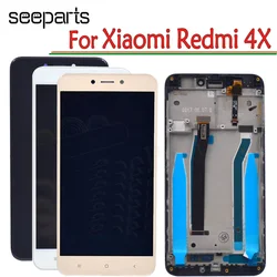 For Xiaomi Redmi 4X LCD Display Touch Screen Digitizer Assembly With Frame Replacement Parts For 5.0