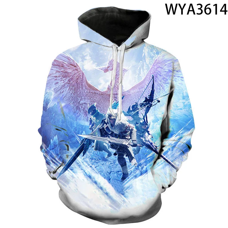 2023 New Fashion Casual 3D Printed Hoodies Monster Hunter Men Women Children Casual Sweatshirts Boy Girl Pullover Streetwear