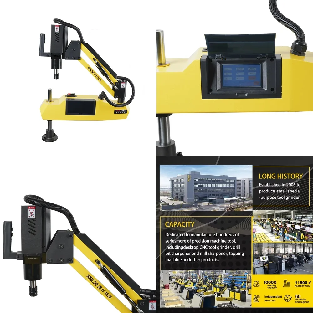 

Automatic Nut Threading Machine for MR-T16 Flexible Arm Tapping ISO Tap Collet M3 M16 Drill Press CNC Thread Milling