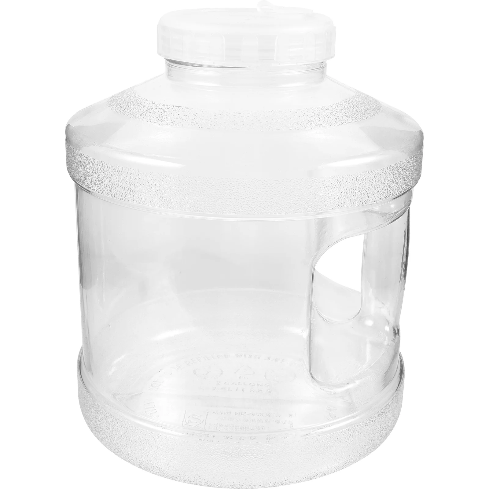 

7.5L PC Tea Water Bucket Transparent Square Storage Container Large Capacity Portable Camping Hiking Travel Reusable Water Jug