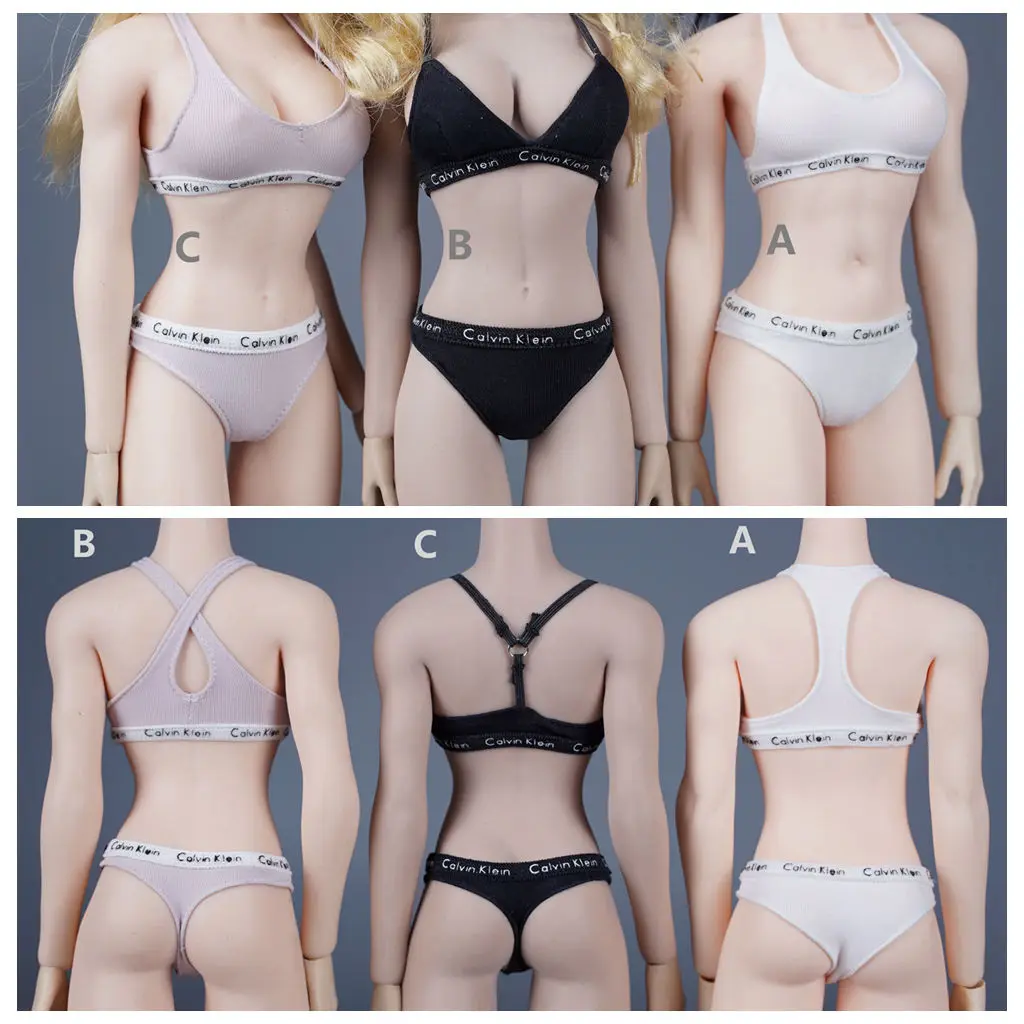 

SA038 1/6 Scale Classic Underwear Sport Yoga Vest and Underpants Set Soldier Clothes Model Fit 12'' Action Figure Body Dolls