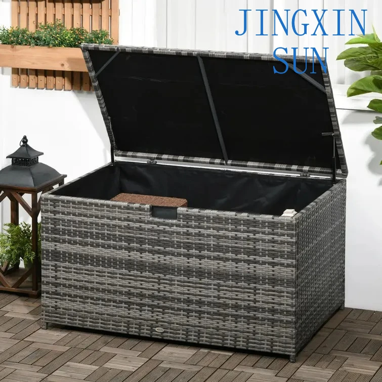 villa courtyard storage box outdoor rattan storage cabinet hotel homestay furniture open-air bar storage box