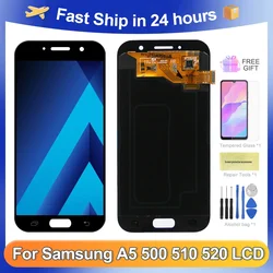 A5 2015 2016 2017 5.0''5.2''For Samsung For  A500 A510 A520 LCD Display Touch Screen Digitizer Assembly Replacement