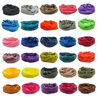 Nuevo 55 colores sólidos diadema para deportes al aire libre mujeres Bandana de verano hombres a prueba de polvo protectores faciales de pesca tubo bufanda cuello polaina