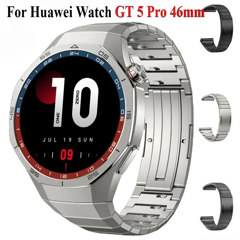 

Оригинальный роскошный титановый ремешок для Huawei Watch GT 5 Pro, металлический браслет 46 мм для Huawei Watch GT5 Pro, специализированный ремешок для часов