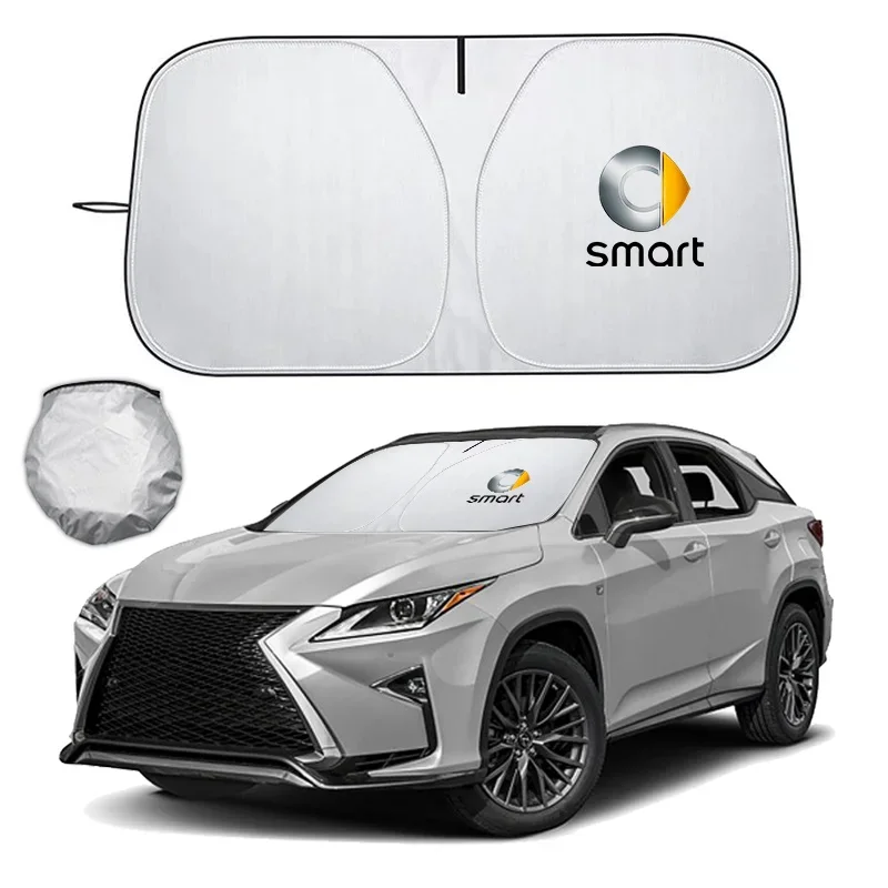 Folding Car Windshield Sun Shade Cover Visor UV Protection For Mercedes Benz Smart Fortwo Forfour 451 453 450 452 Roadster Coupe