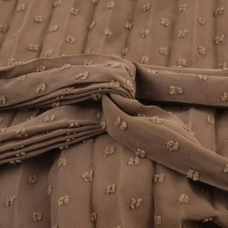 Damska wiosenna sukienka plisowana z marszczeniem w talii, wycięciem, okrągłym dekoltem, elegancka sukienka midi w kwiatowy wzór.