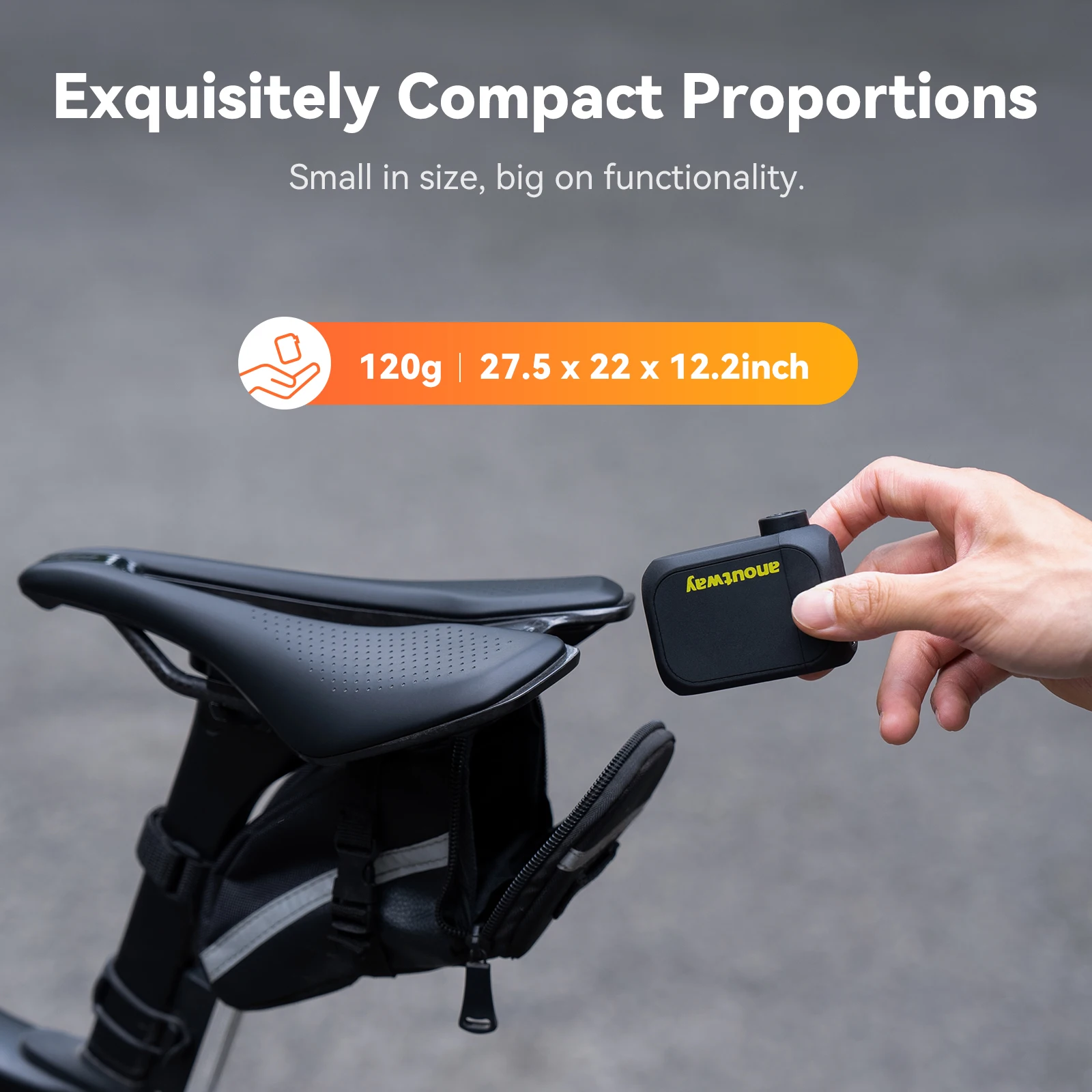 Anoutway AT1Pro Electric Mini Bicycle Pump for Bike Tire Air