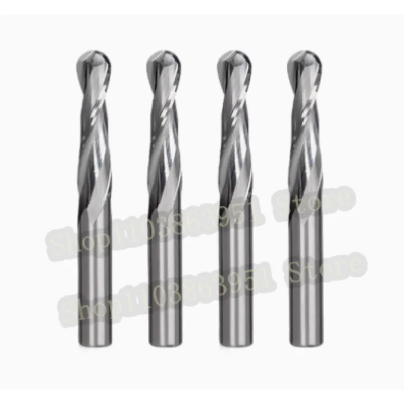 

1pcs 2 Flute Spiral Ball Nose End Mill CNC Router Bits two Flutes Tungsten Carbide Milling cutter CNC Sculpture Tools For Wood
