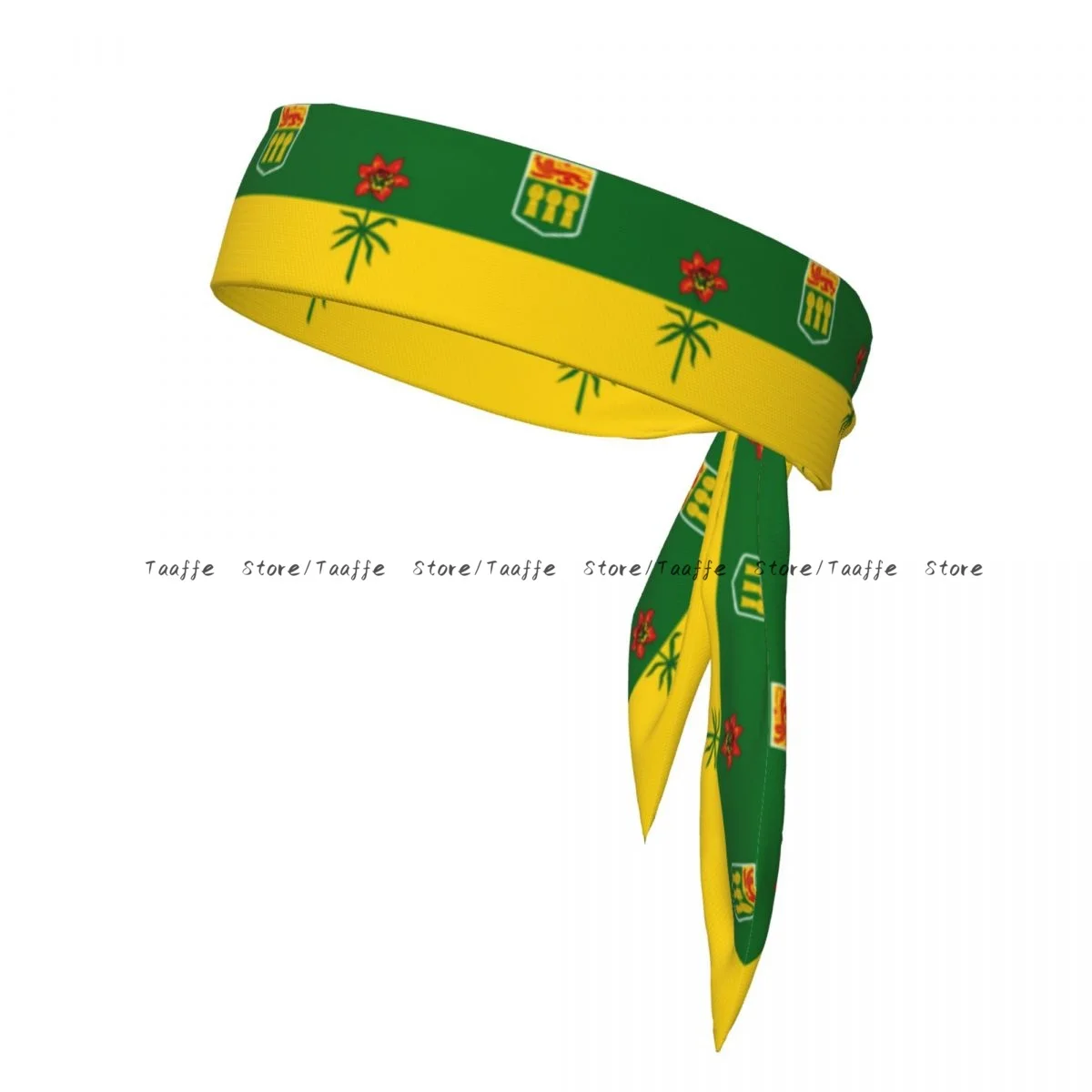 Tie Headbands Flag Of Saskatchewan Sports Head Band Athletic Sweatband Bandana Sweat Wicking