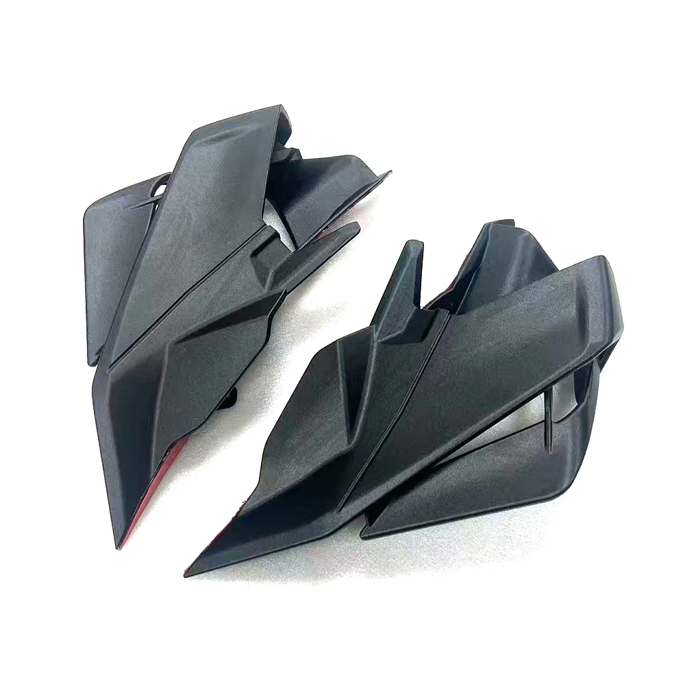 Motorcycle Downforce Naked Frontal Spoilers Winglet Aerodynamic Wing Front Spoiler Kit For ZX 4R 2023 2024 ZX-4R ZX-4RR