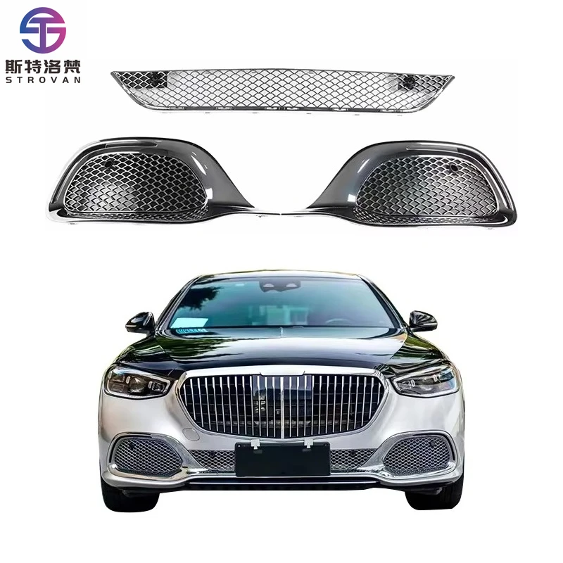 

STLF CLRAK Front Bumper Upgrade Kit with Fog Light Cut-Outs New Condition Body Kits for Mercedes 2021-2023 S-Class S480