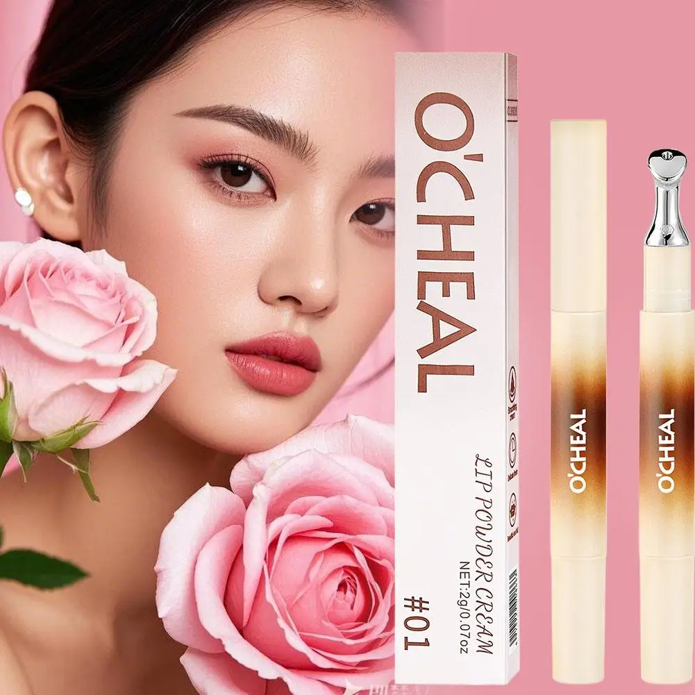 5 kleuren luchtkussen lippoeder crème mat langdurig hydraterende lippenstift waterdicht niet-overdracht lipgloss gladde make-up cosmetisch