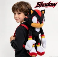 Classic Game Character Shadow Silver 45cm  Anime Plush Backpack Amy Large Backpack Children's Birthday Christmas Gift