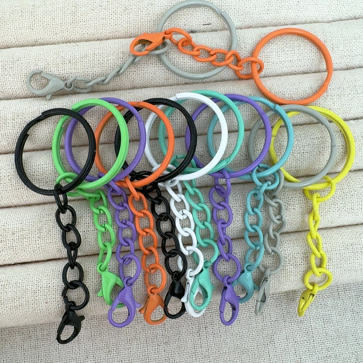 Obrázek 7: 10/100PCS 25mm pestrý humr spona klíčenka DIY šperků crafting vytváření brašna okouzluje keyrings konektor háčků držák spona