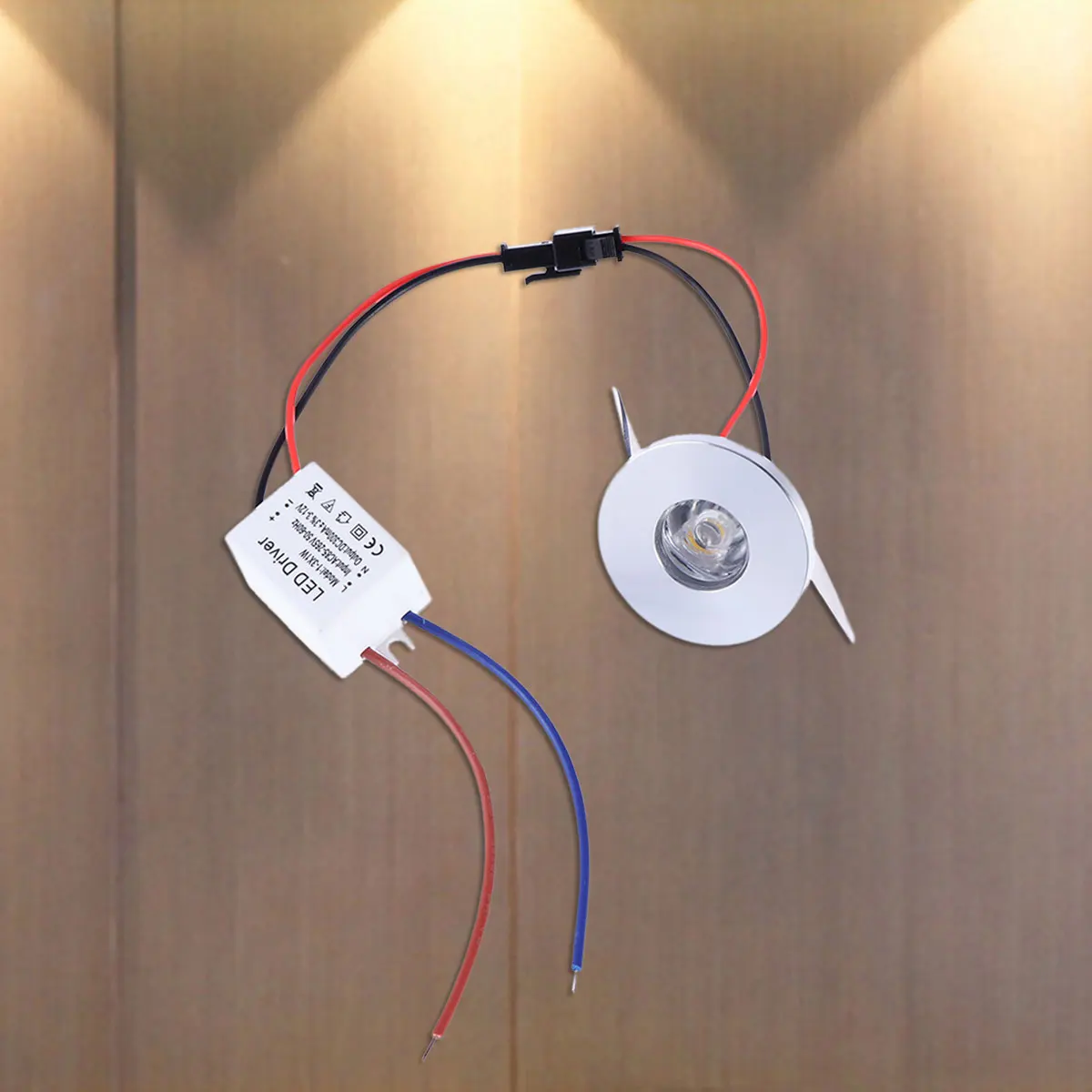 

5pcs 1W Led Spotlight 220V Ceiling Downlight Wall Lamp Recessed Light For Home Hotel Restaurant Decoration Pure White