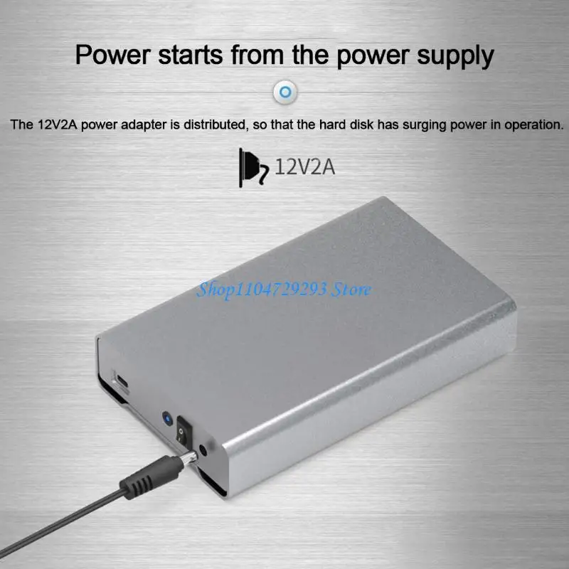 Blueendless 3.5inch USB Type C to USB A/Type C HDD Box 3.5'' Hard Disk