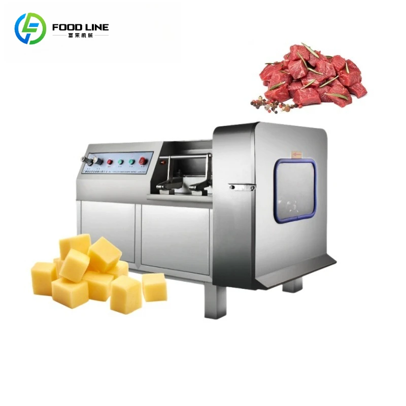 Customized Commercial Stainless Steel Frozen Meat Dicing Machine Vegetable Dicing Machine Fresh Meat Beef Dicing Equipment