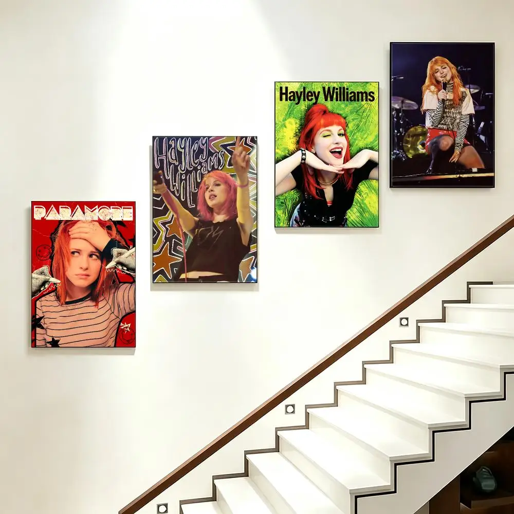 music Hayley Williams Poster Poster HD  Printing Soothing and Cream Style Home Decor for the Living Room cafes Gift Giving