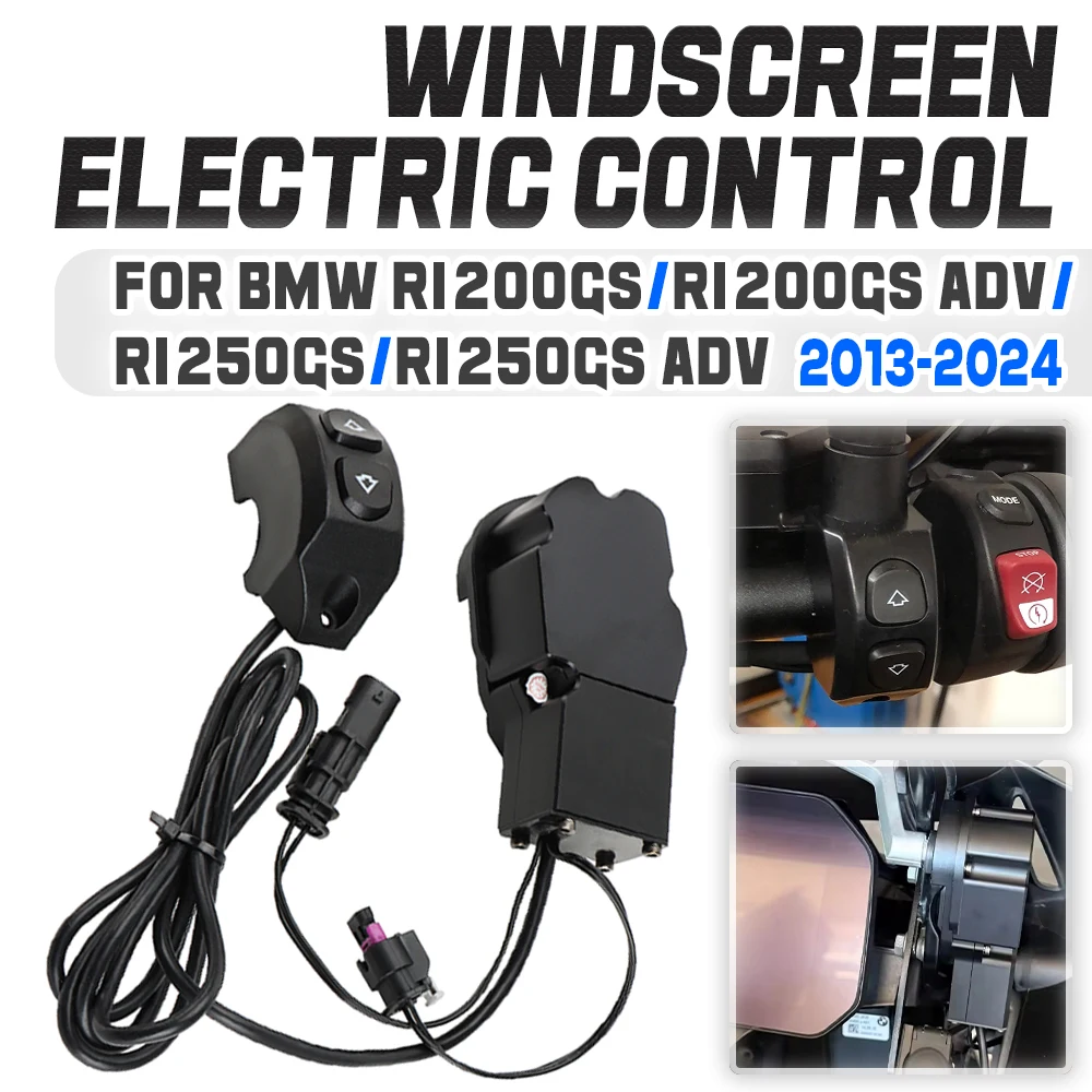 Fit For R1250GS Motorcycle Windshield Electric Elevator Remote Control Switch R 1250 GS ADV r1250gs Gs1200 R 1200GS Adventure LC