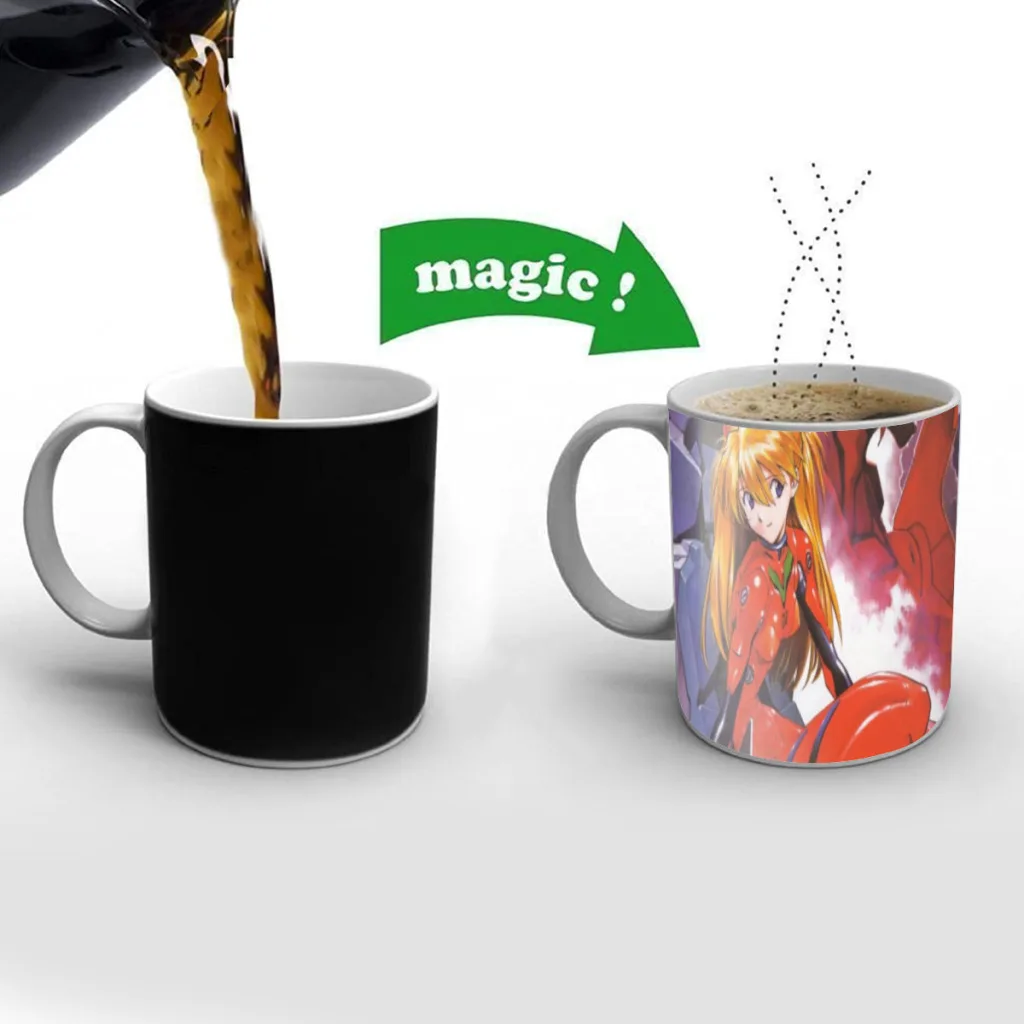 

G-Genesis E-Evangelion Eva Free shipping Mug Changing Color Ceramic Coffee Mugs Magic Tea Cup Best Gift For Your Friends