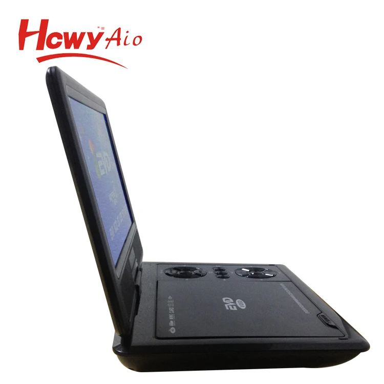 9 Inch Portable DVD Rechargeable EVD CD Player 9 Inch Portable TV Game Monitor DVD Swivel Display SD Card Full-format Game Use