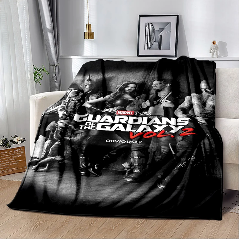 2025 New Style Guardians of The Galaxy Marvel Cartoon Soft Flannel Blanket for Bed Bedroom Sofa Picnic,Throw Blanket for Kids 3D