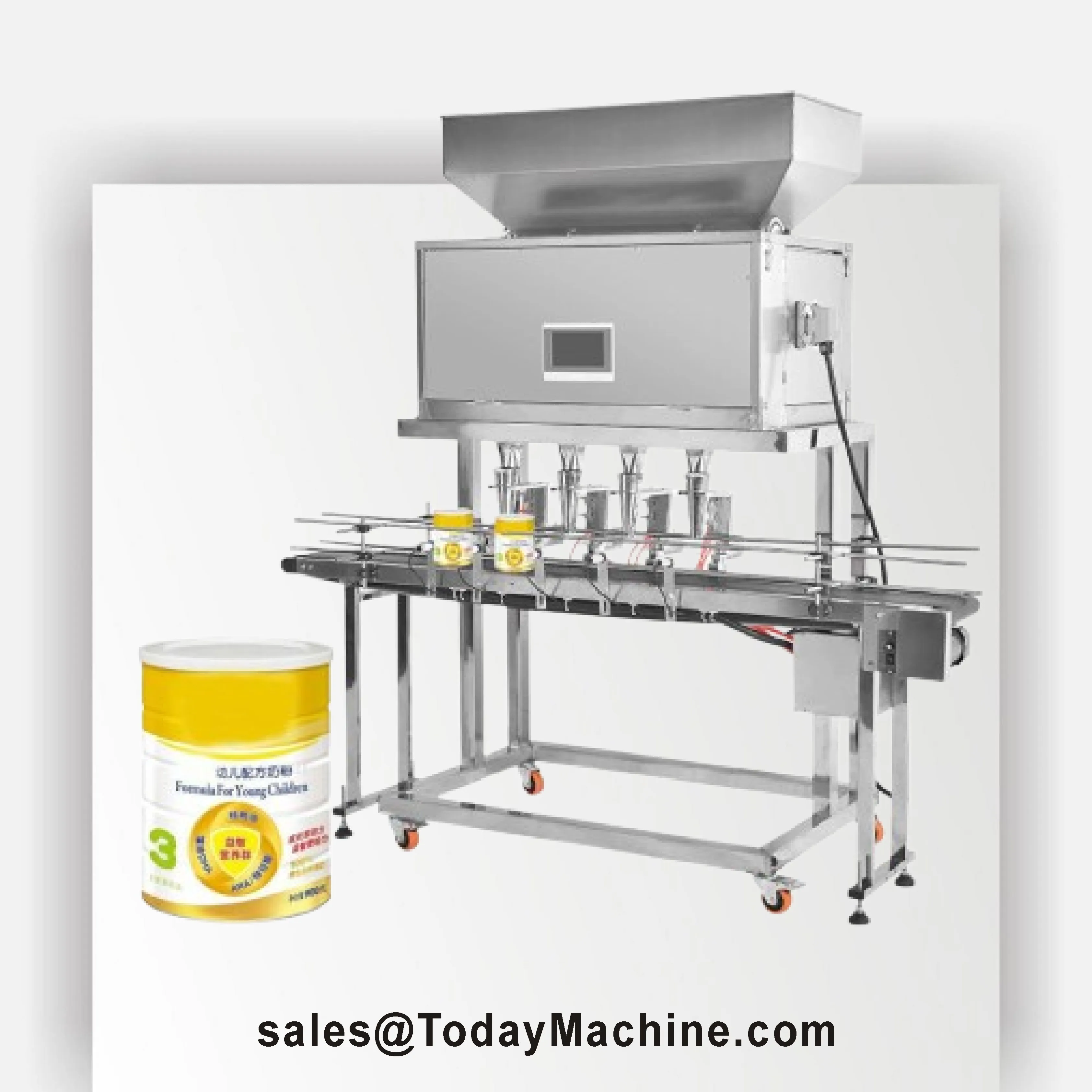 Semi-Automatic Auger Packing Filling Machine Conveyor Pneumatic for Dry Powder Canner Ginger Spices Glass Pouch Barrel