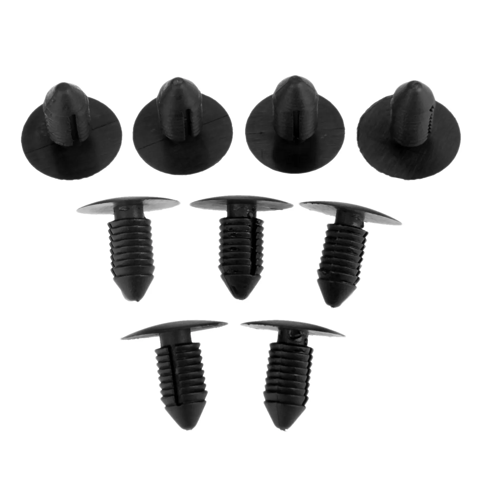 50Pcs Auto Rivets Car Clips 11mm Hole Car Bumper Fender Retainers Push Clips Fastener Door Trim Panel Clip Black Plastic