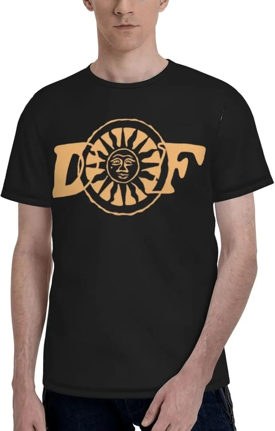 

Dominic Music Fike T Shirt Mens Summer Round Neck Tee Comfortable Short Sleeve Tops