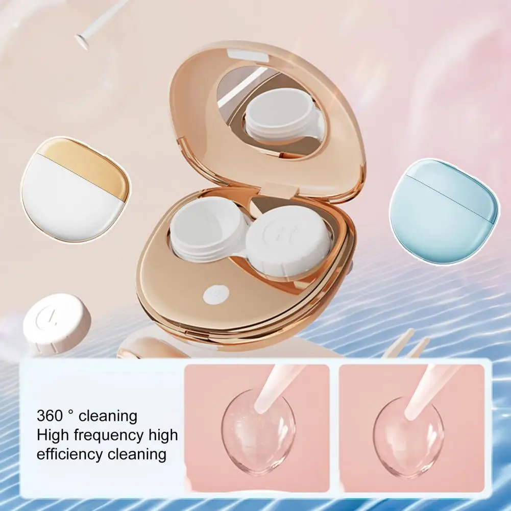 1 Set Contact Lens Cleaner Ultrasonic Cleaner Cleaning Case USB Charge Automatic Portable Contact Lens Cleaning Machine