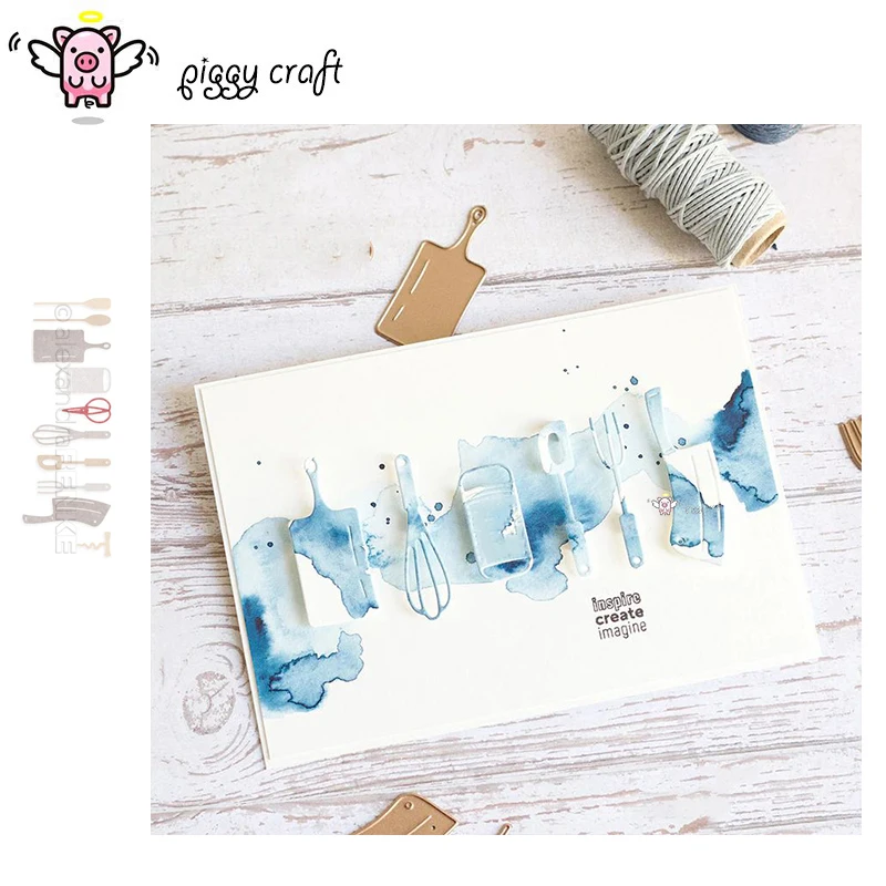 Piggy Craft metal cutting dies cut die mold Kitchen ware Scrapbook paper craft knife mould blade punch stencils dies