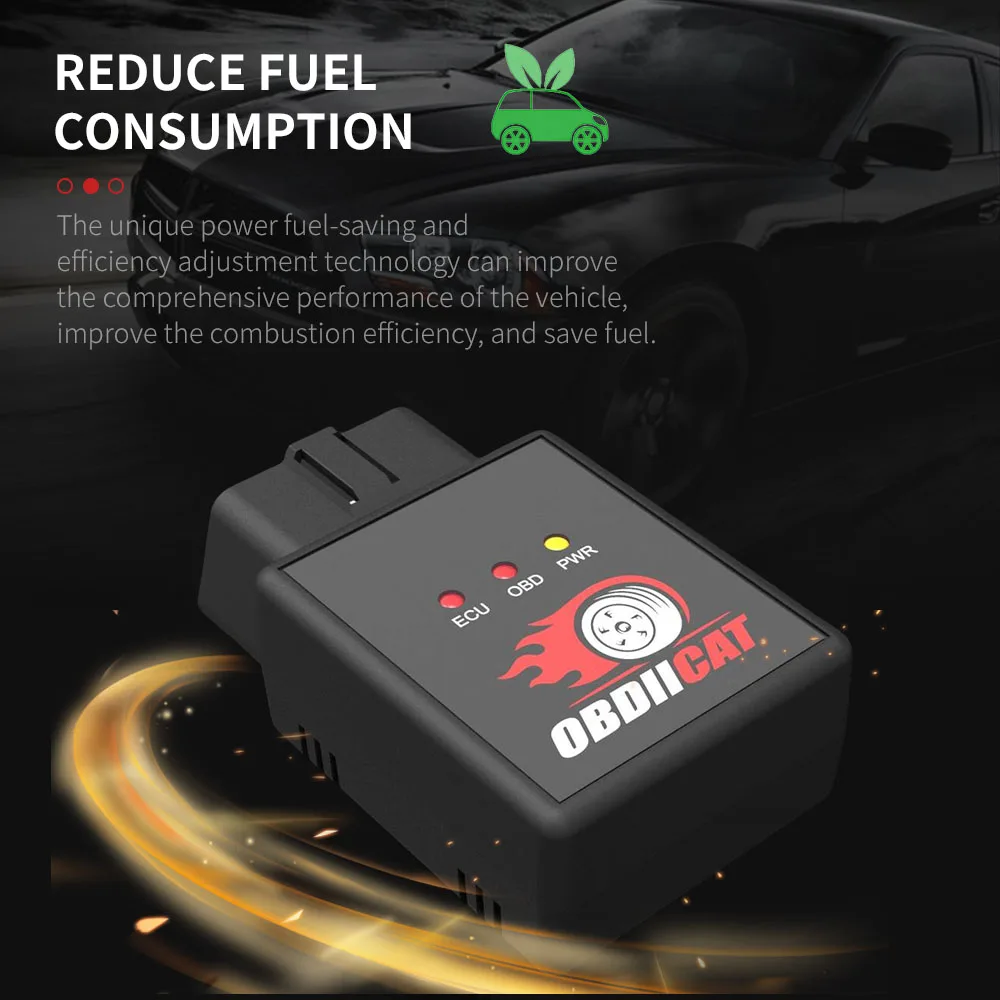 2024 Newest OBDIICAT Upgraded Version HK-V3 OBD2 Chip Tuning Box  Increase Torque Save For Petrol & DieselFuel   Engine Auto Car