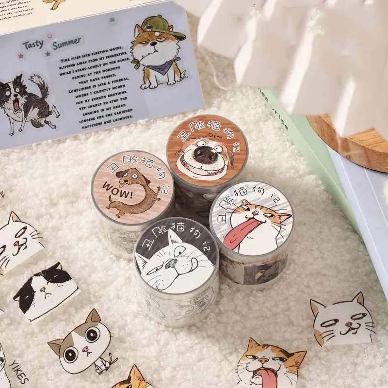 24pc-lotto-4cm-2m-kawaii-nastro-adesivo-per-cani-nastro-adesivo-diario-di-prenotazione-raschiatura-adesivo-nastro-adesivo-regalo-della-cancelleria