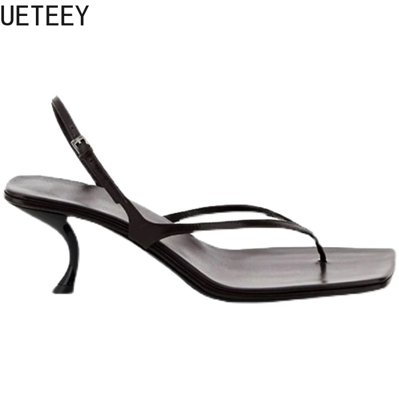 Summer High Heel Women Clip Toe Sandals Fashion Narrow Band Shoes Design Style Party Dress Sandalias Shoes image 6