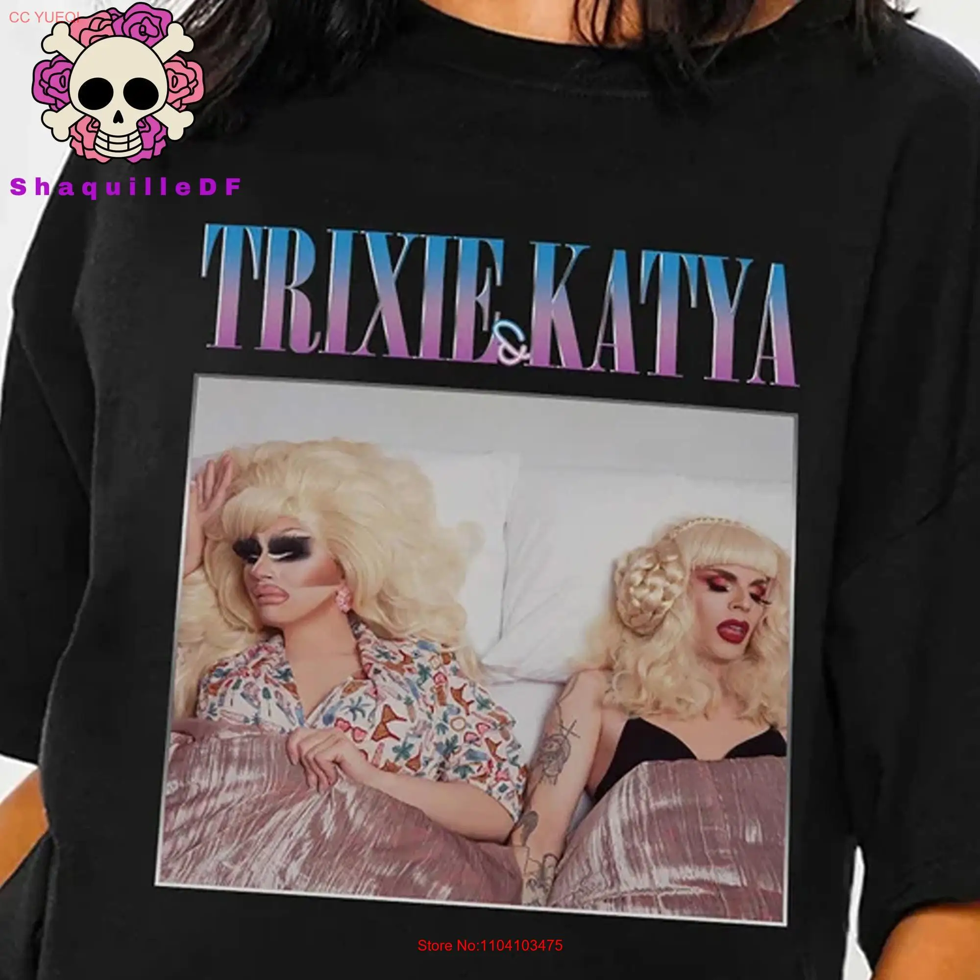 Retro Trixie And Katya T Shirt Vintage Bootleg SweaT Mattel Homage long or short sleeves