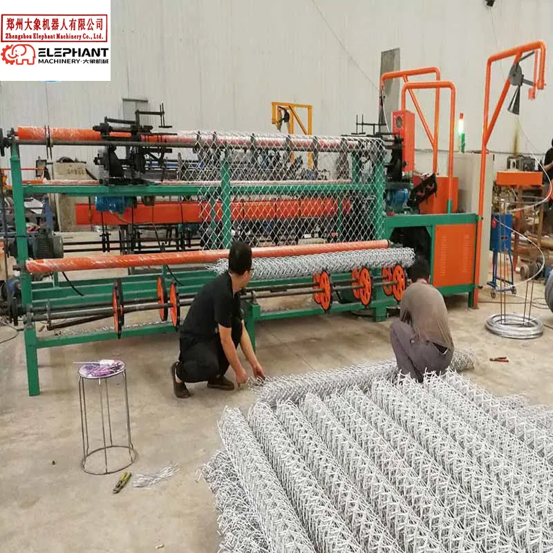 Full Automatic Diamond Shape Chain Link Wire Mesh Fencing Net Making Machine