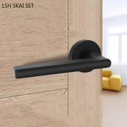 1Pc Stainless Steel Barn Door Handles Interior Background Wall Invisible Door Handle Single-sided Wooden Door Knob Home Hardware