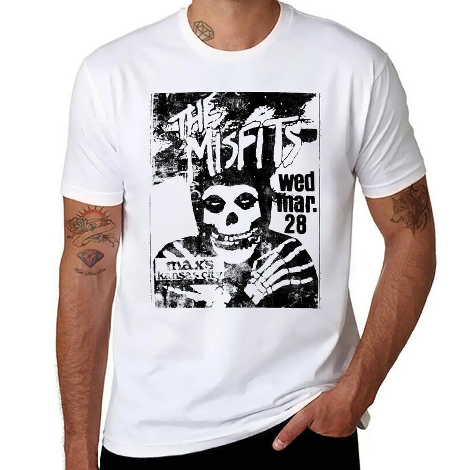 

tshirt Misfits Grunge anime Vintage funny t Punk cotton shirts T-Shirt Poster Retro Bank The