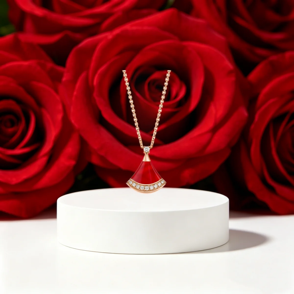 

2026 New S925 Pure Silver Fan Fashion Male and Female Necklace Fashion Gift