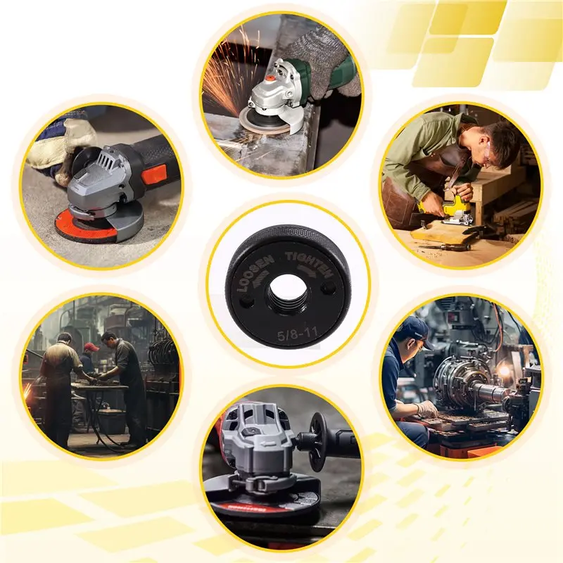 [NEW!ABAG】 For Fixing Cutting Disc Flange Locking Nut,5/8