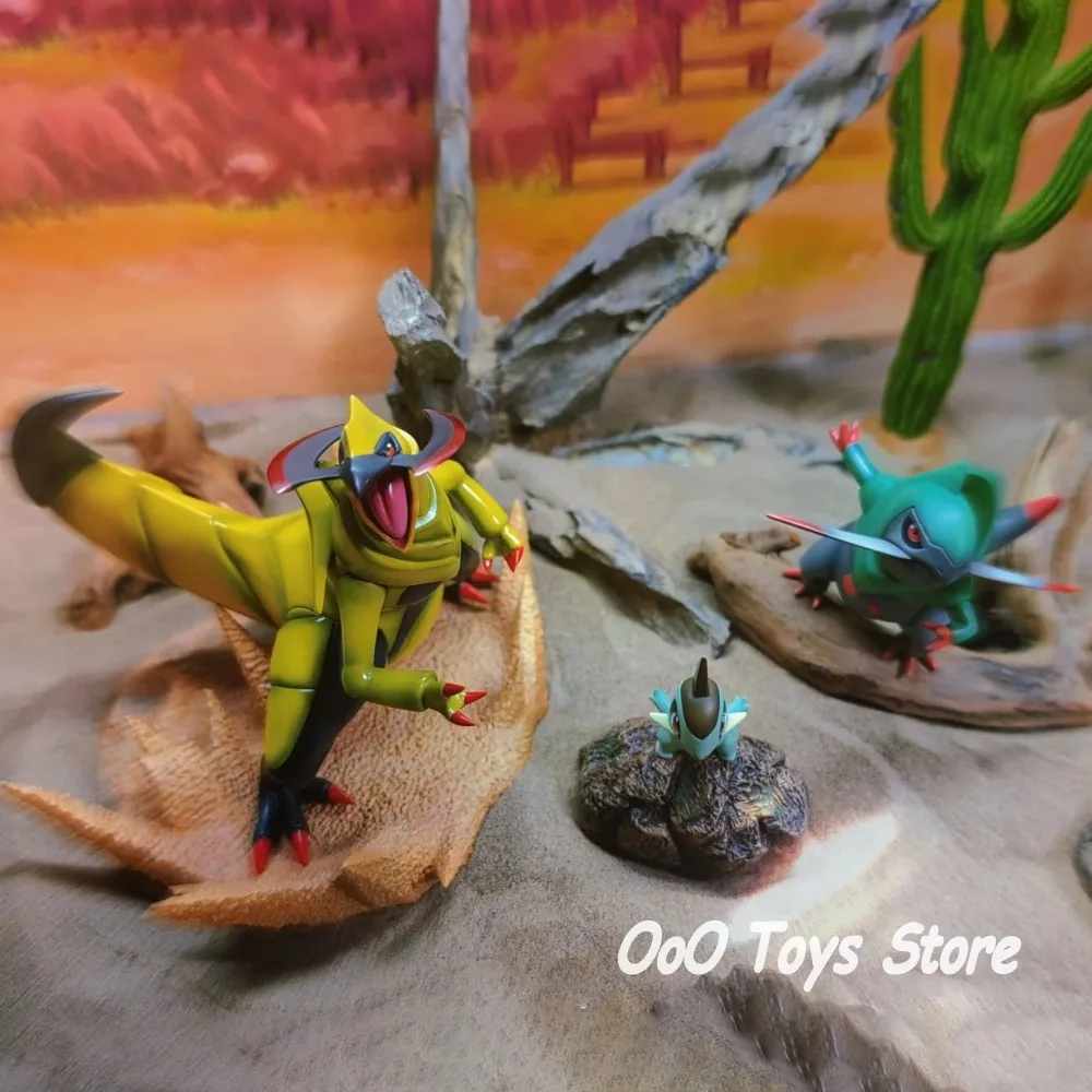 Anime Pokemon Figur Haxorus Kombinations-Actionfiguren PVC-Sammlermodell Spielzeug für Geschenke 3-9cm