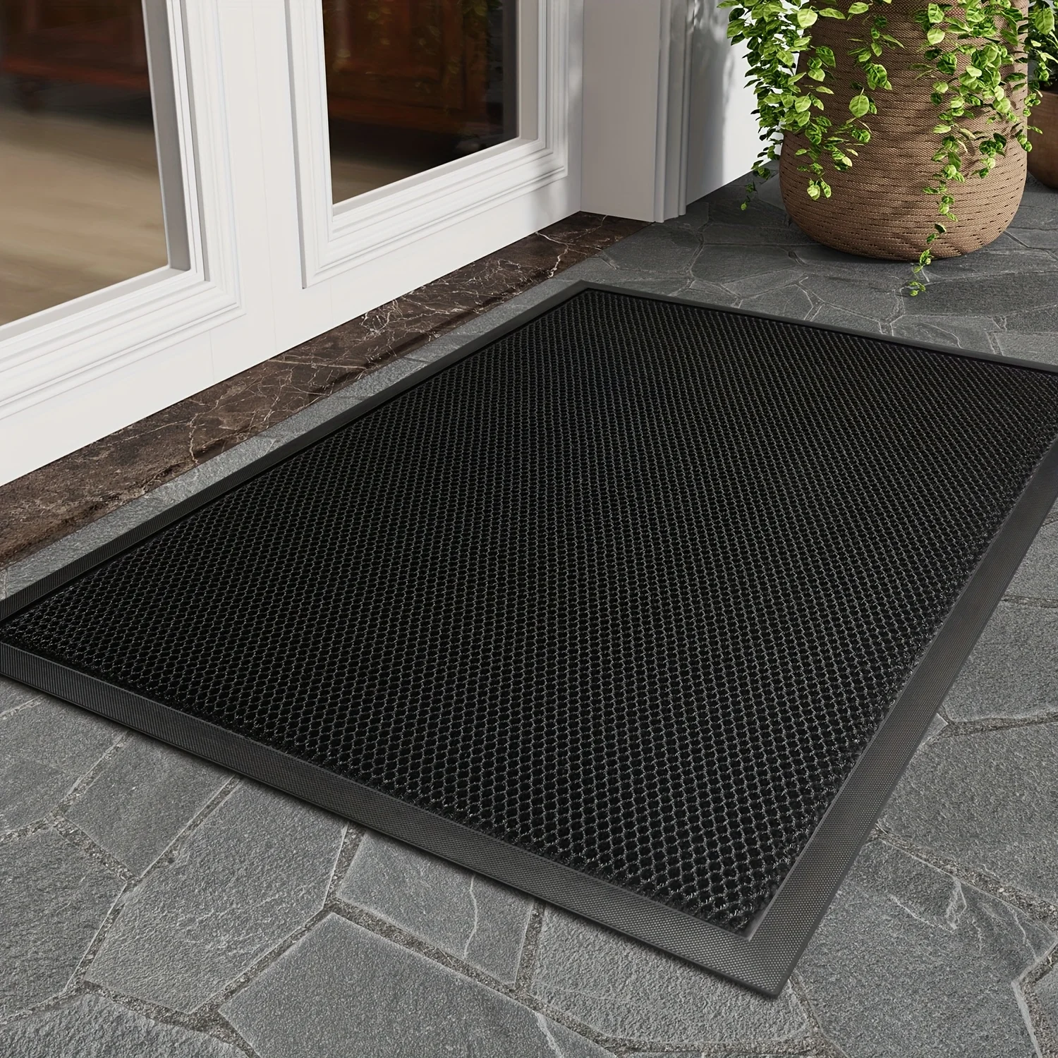 Non-slip Outdoor Elastic Carpet Front Doormat Comfortable Resilient Carpet Entrance Door Mat High Elasticity Floor Mat