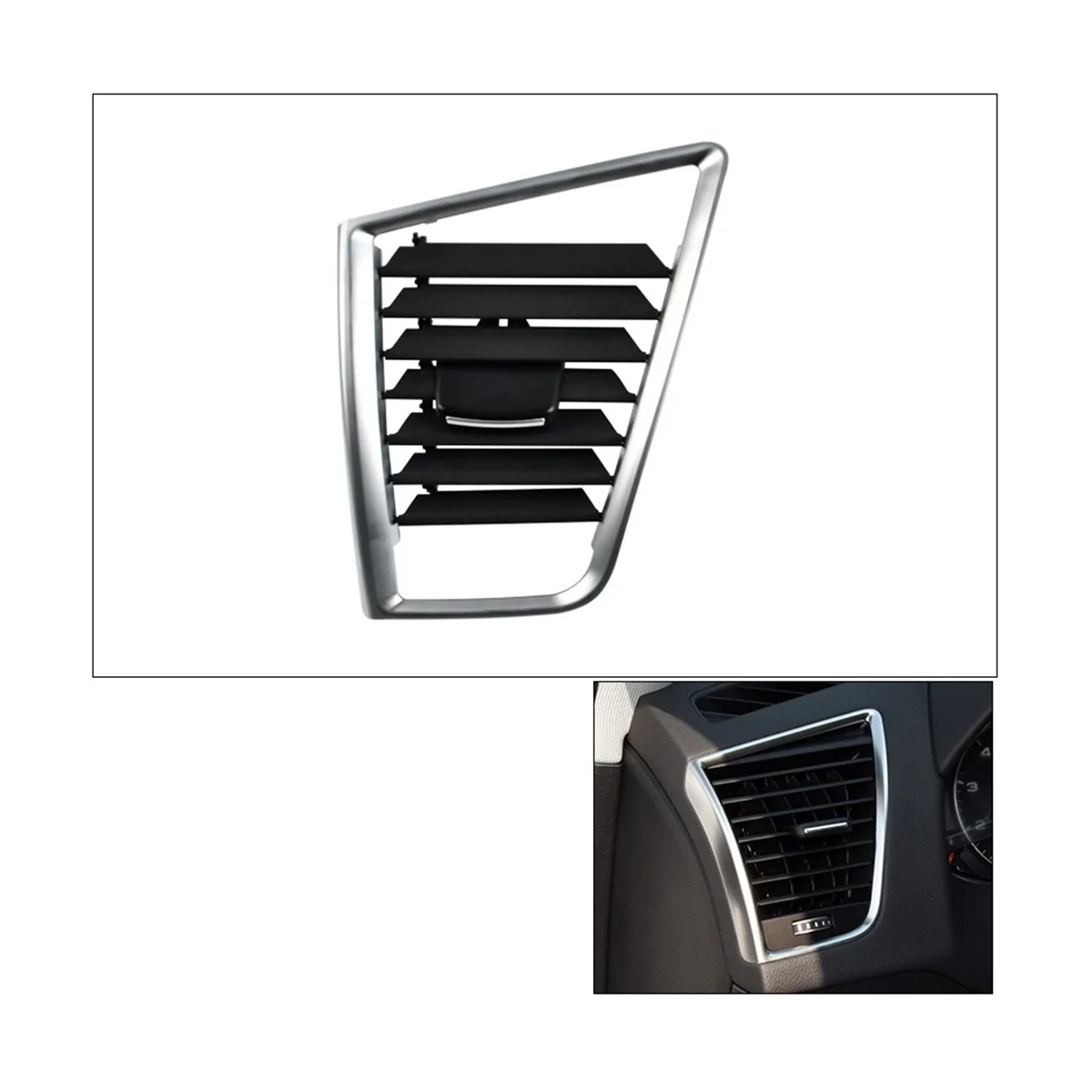 RHD Interior Car Dashboard Right Air Conditioner Outlet AC Vent Grille Cover for Audi Q5 2009-2017