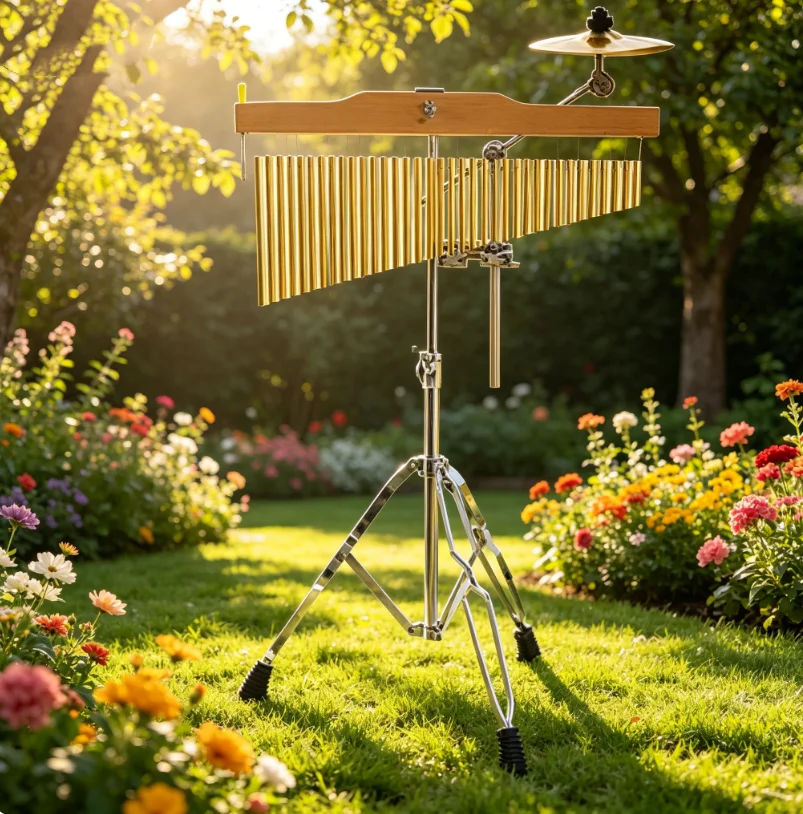 36 Tone Wind Chime With 10 Inch Cymbal Orff Percussion Instrument