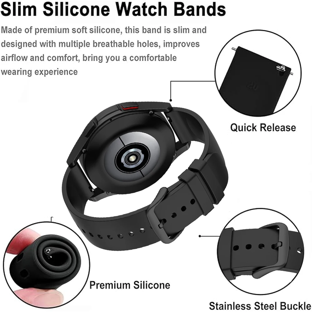 20mm 22mm Silicone Strap For COLMI P71 P81 SmartWatch For COLMI C81 C61 P68 P73 P76 P86 V68 Bracelet Watchband Sport Accessories