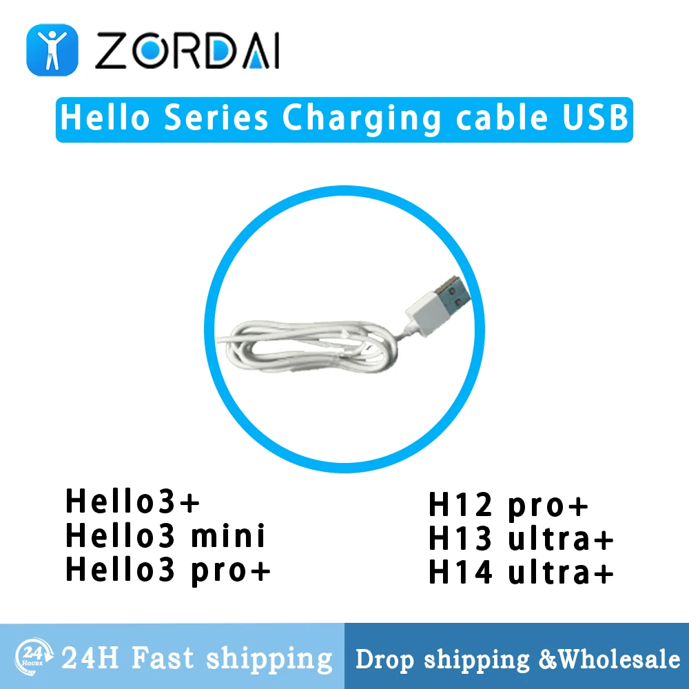 Hello Series-cable de carga USB, mini cargador inalámbrico, hello Watch 3 + Hello Watch 3 Pro + hello 3